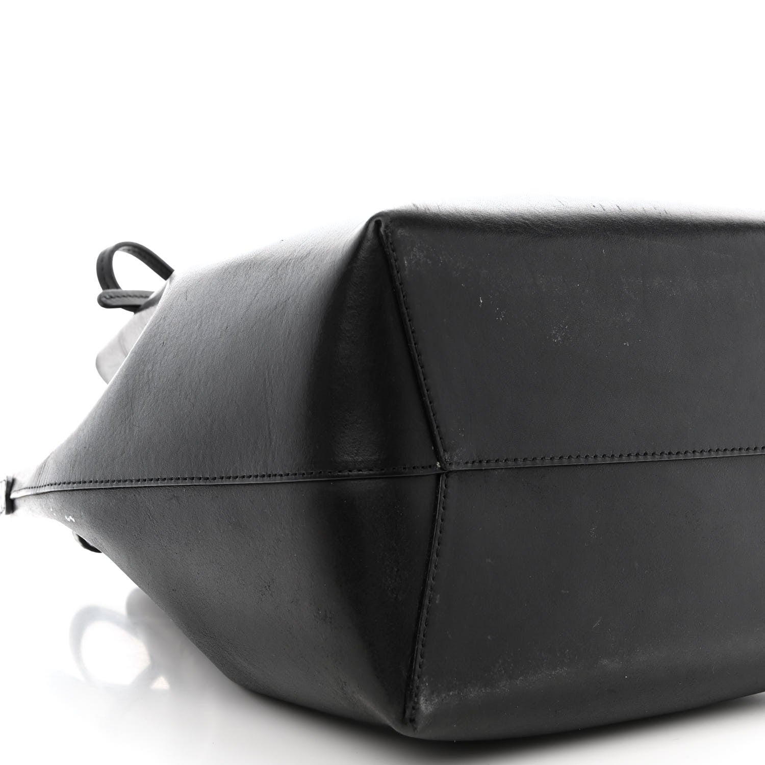 Mansur Gavriel Vegetable Tanned Calfskin Bucket Bag Black Ballerina 10 of 17