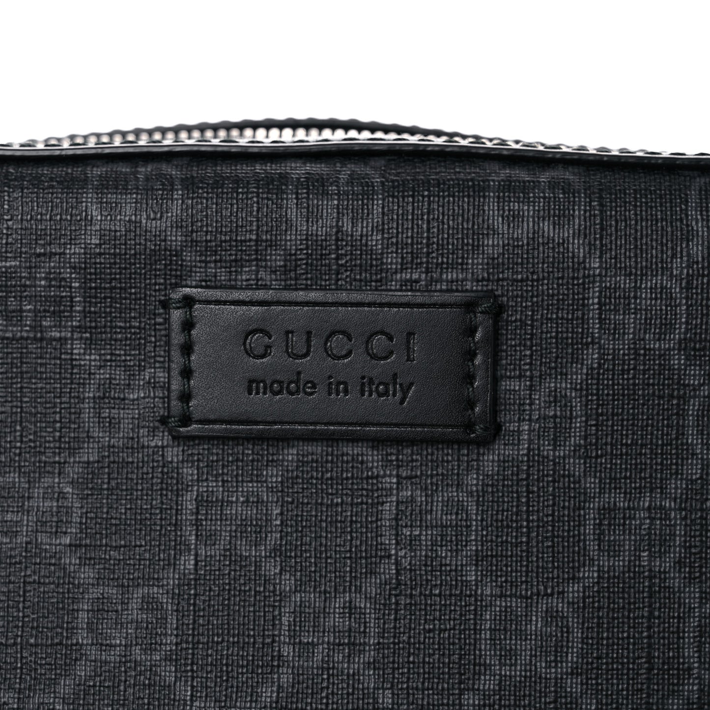 GG Supreme Monogram Web Shoulder Bag Black Grey