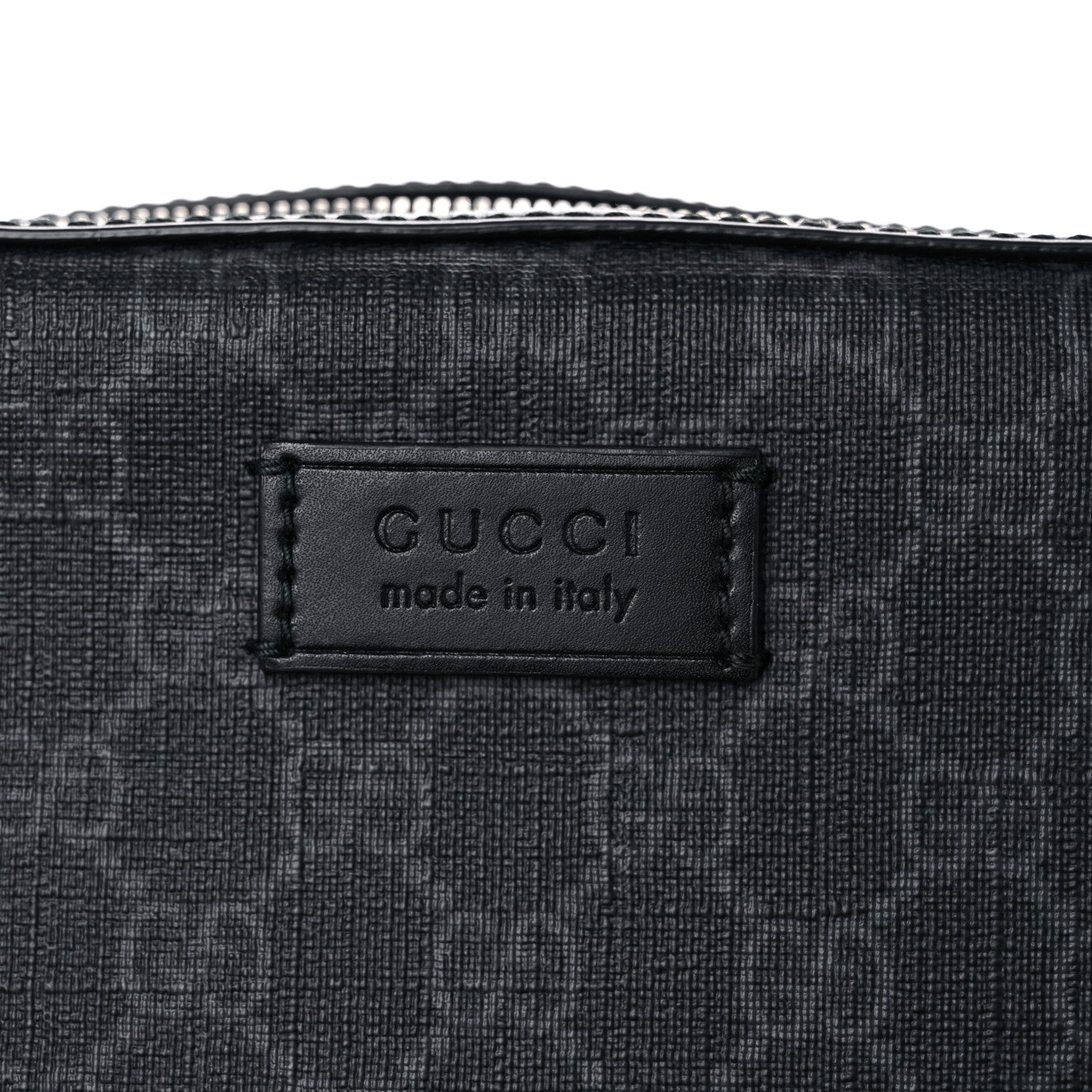 Gucci GG Supreme Monogram Web Shoulder Bag Black Grey 9 of 13