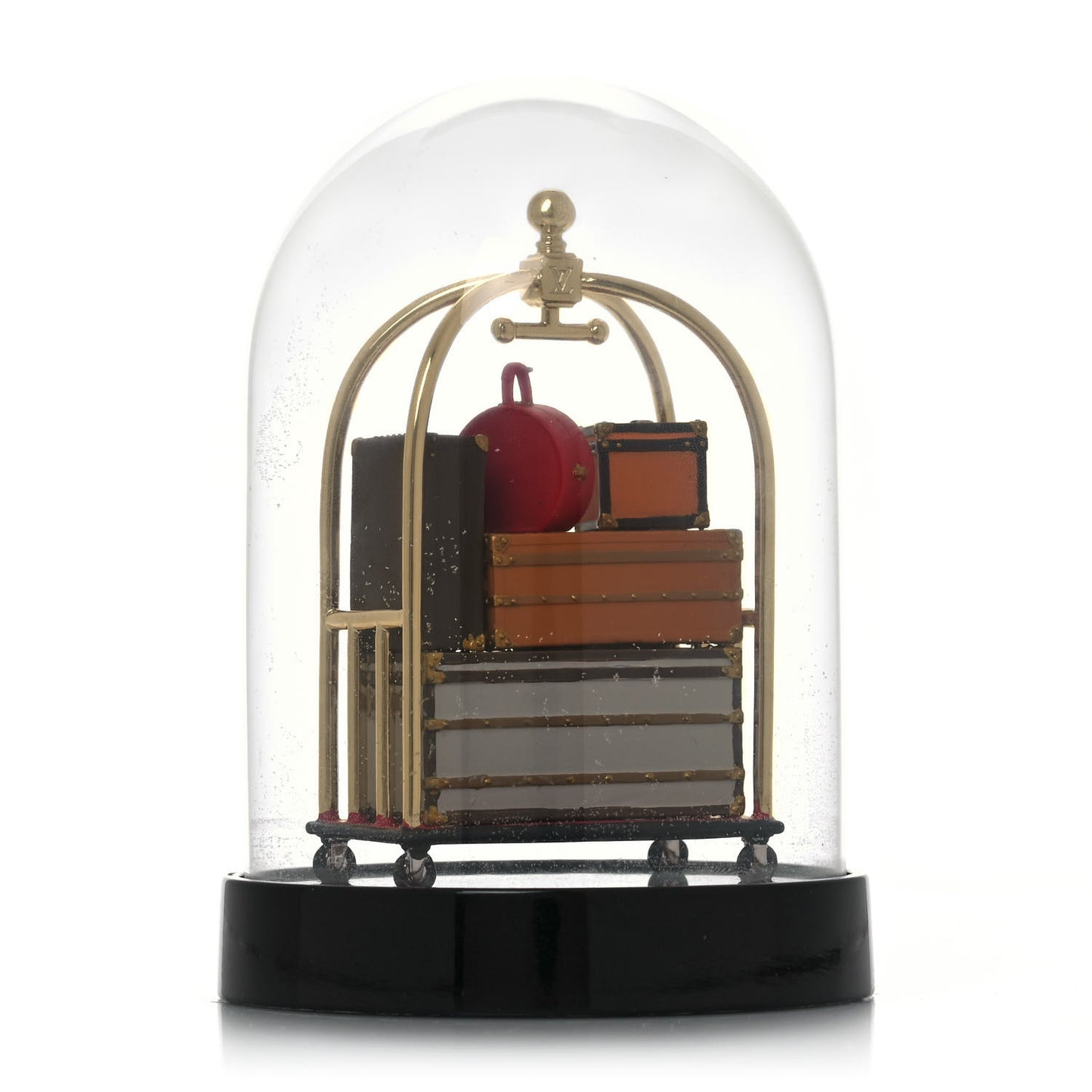 Porters Trolley Snow Globe Boule A Neige