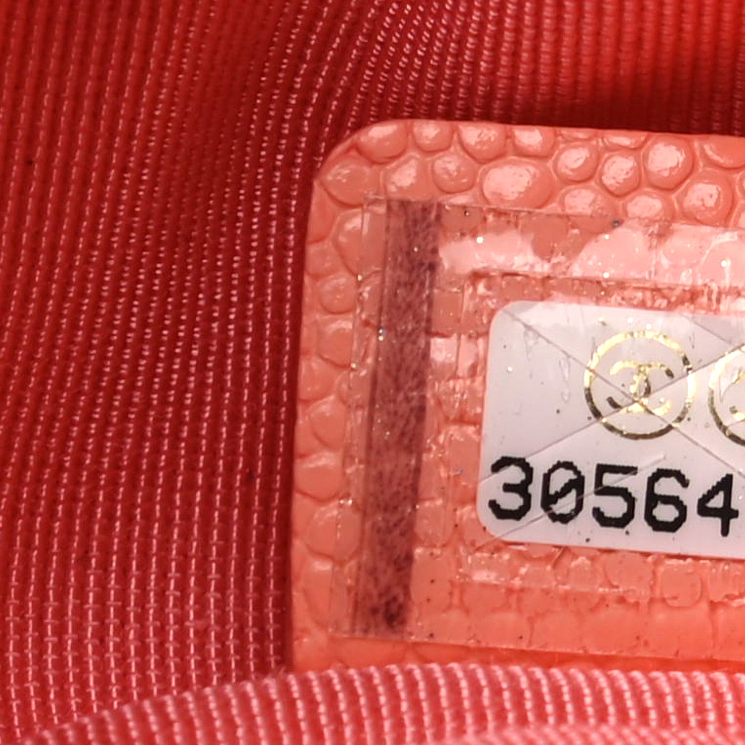 Chanel Caviar Quilted Small Cosmetic Case Coral 7 of 8
