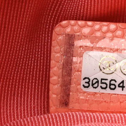 Chanel Caviar Quilted Small Cosmetic Case Coral 7 of 8