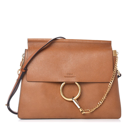 Chloe Goatskin Medium Faye Shoulder Bag Caramel 1 of 7