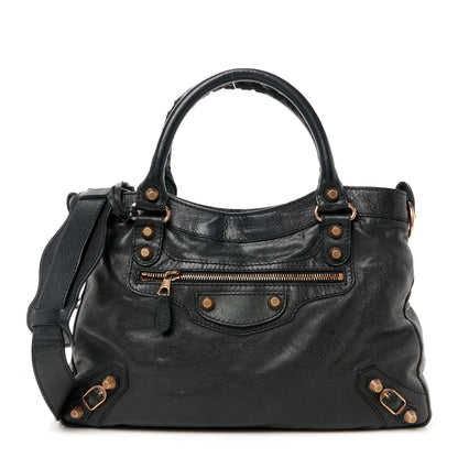 Balenciaga Agneau Giant 12 Rose Gold Hardware Town Black 1 of 13