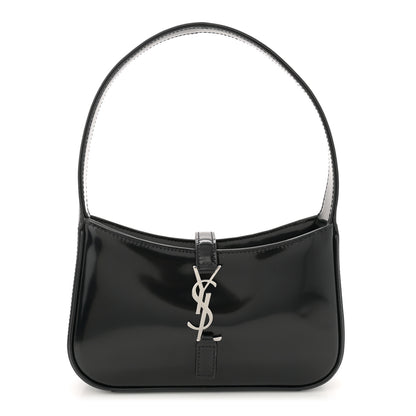 Saint Laurent Patent Calfskin Le 5 A 7 Mini Hobo Black 1 of 12