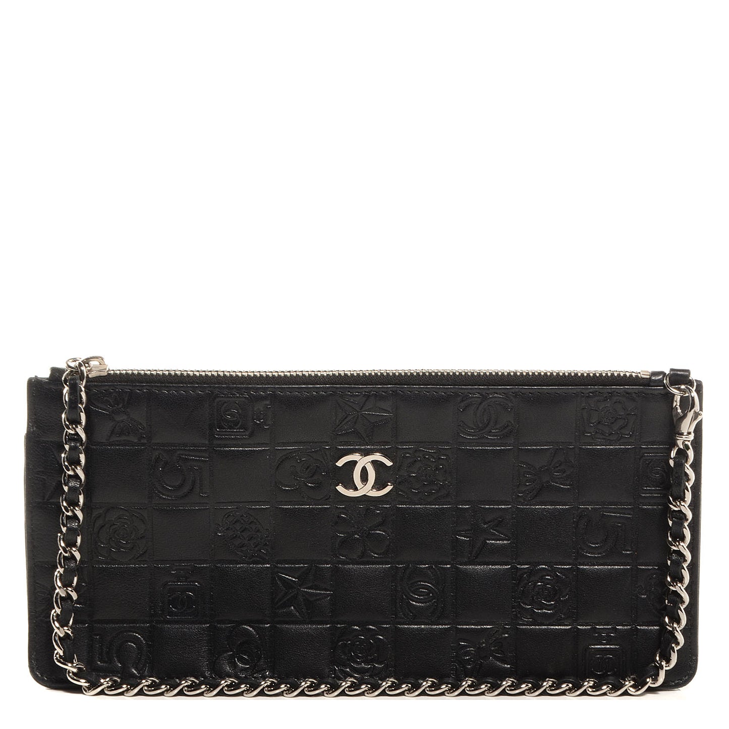 Lambskin Precious Symbols Pochette Black