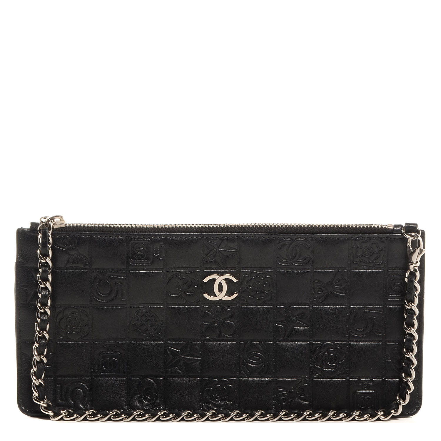 Chanel Lambskin Precious Symbols Pochette Black 1 of 7