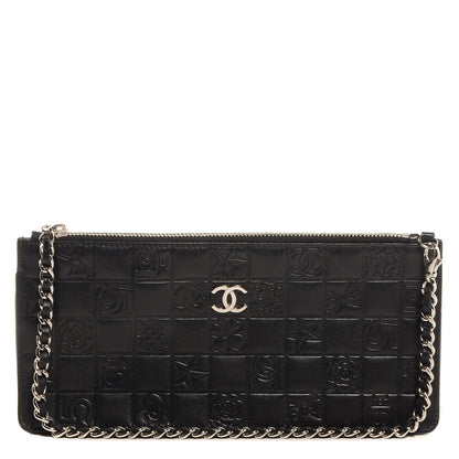 Chanel Lambskin Precious Symbols Pochette Black 1 of 7