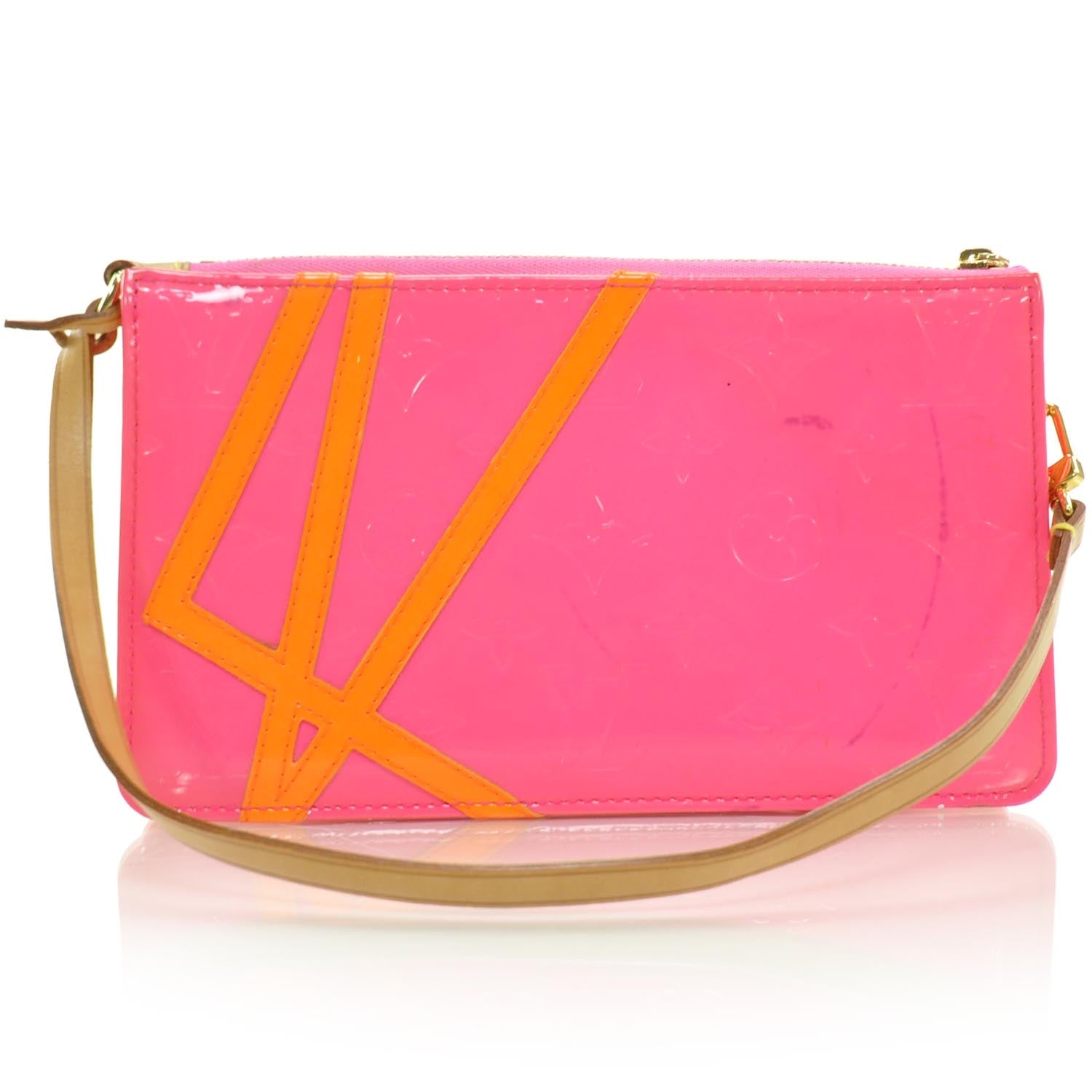Louis Vuitton Vernis Fluo Lexington Pochette Pink 4 of 7