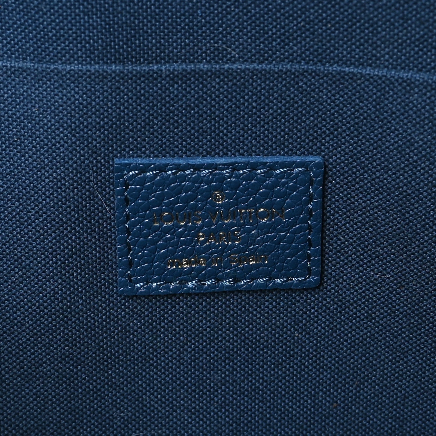 Louis Vuitton Empreinte Monogram Giant Felicie Pochette Chain Wallet Gradient Blue 6 of 8