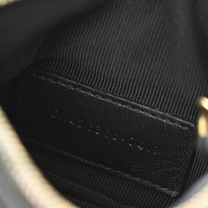 Saint Laurent Calfskin Matelasse Monogram Key Pouch Black 7 of 12