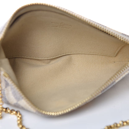 Louis Vuitton Damier Azur Pochette Milla MM 5 of 9