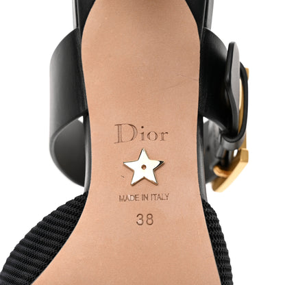 Christian Dior Technical Fabric Calfskin D-Dior 65mm Mules 38 Black 7 of 15