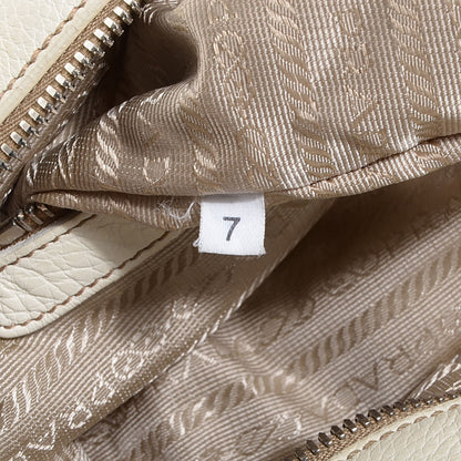 Prada Vitello Daino Print Bowler Talco 8 of 10