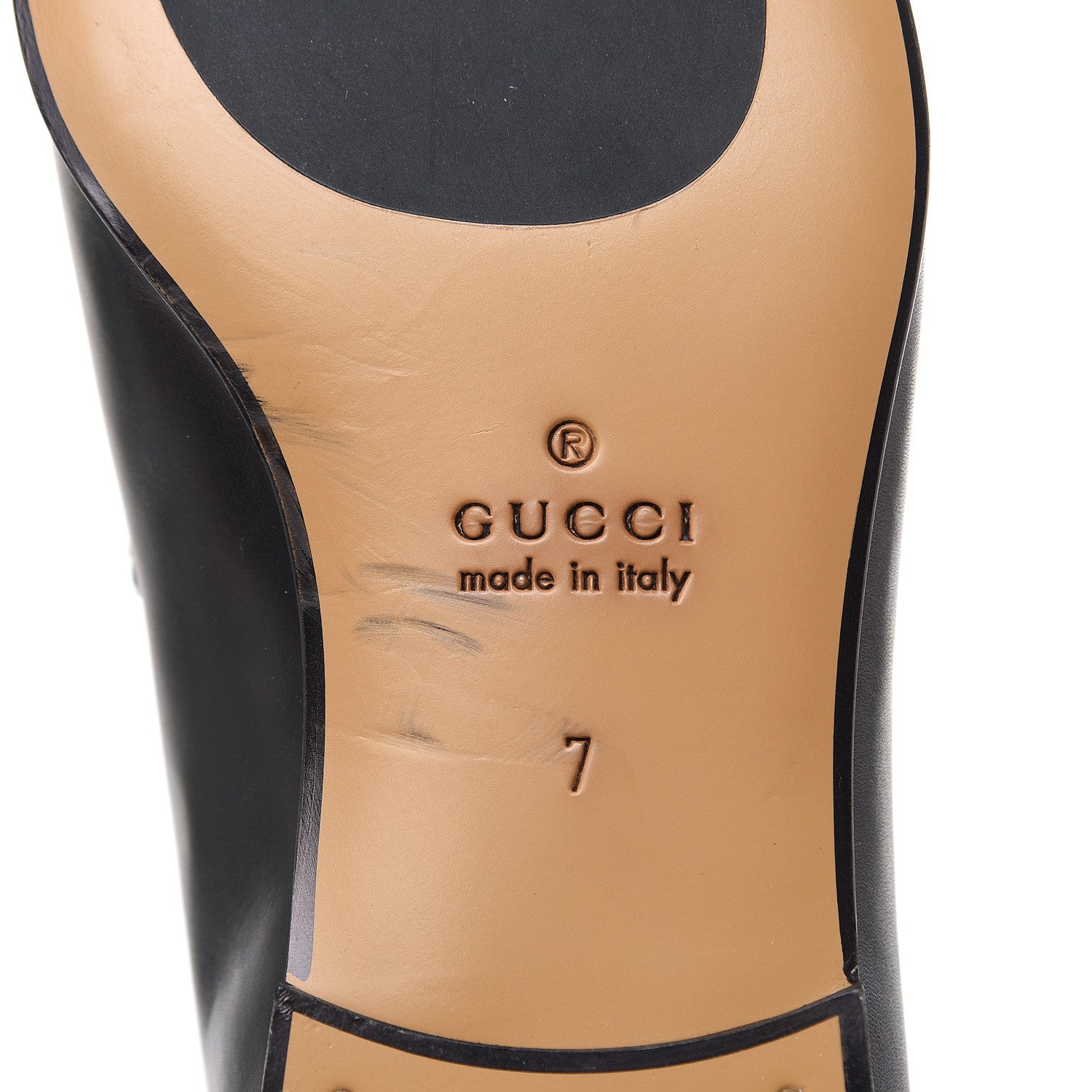 Gucci Calfskin Horsebit Mens Jordaan Loafers 7 Black 6 of 11