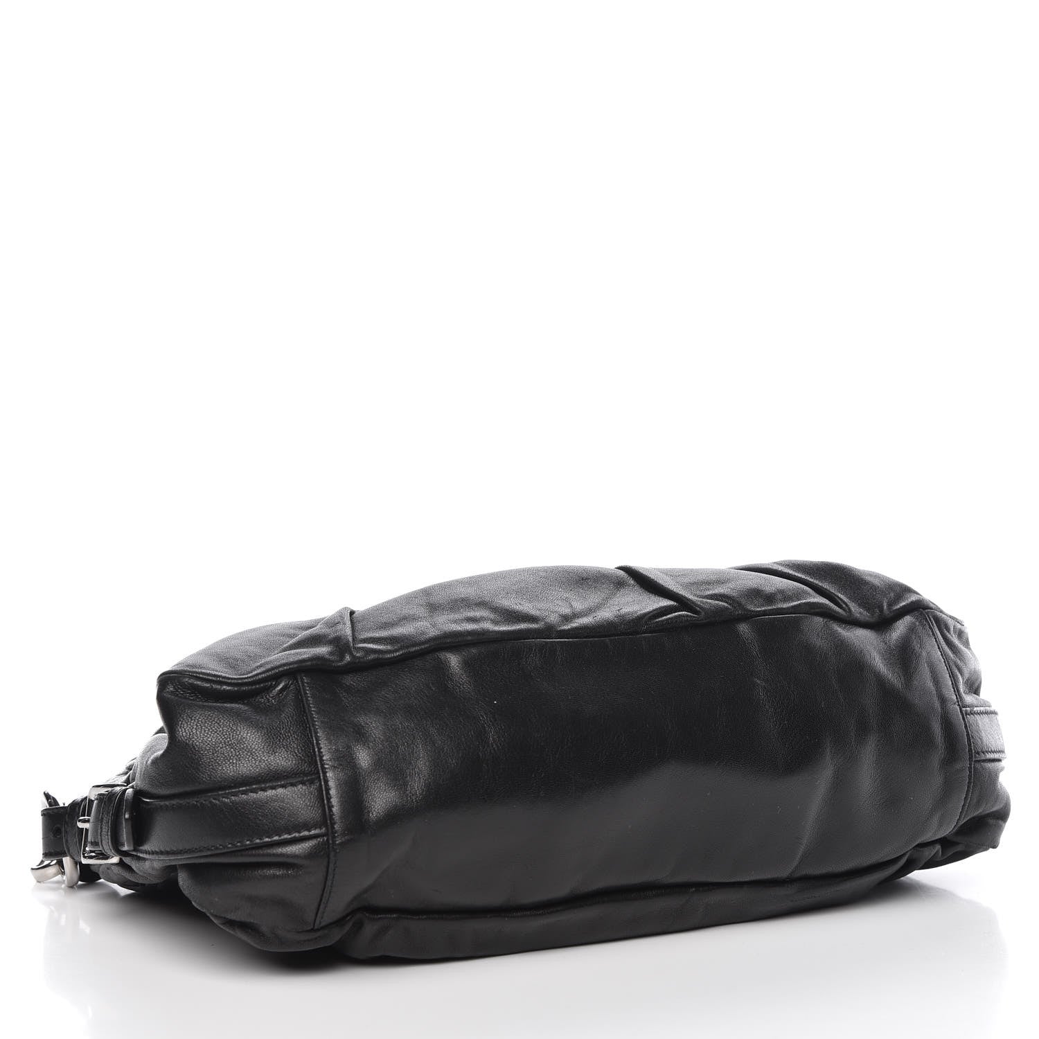 Prada Nappa Drapes Shoulder Bag Nero Black 4 of 9