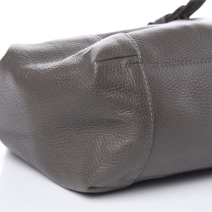 Gucci Pebbled Calfskin Medium Greenwich Shoulder Bag Grey 9 of 11