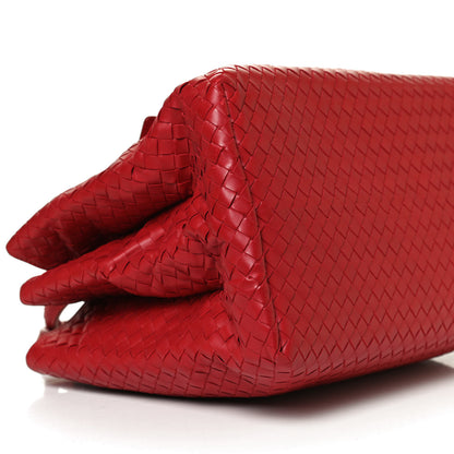 Bottega Veneta Nappa Intrecciato Medium Roma Tote Red 10 of 13