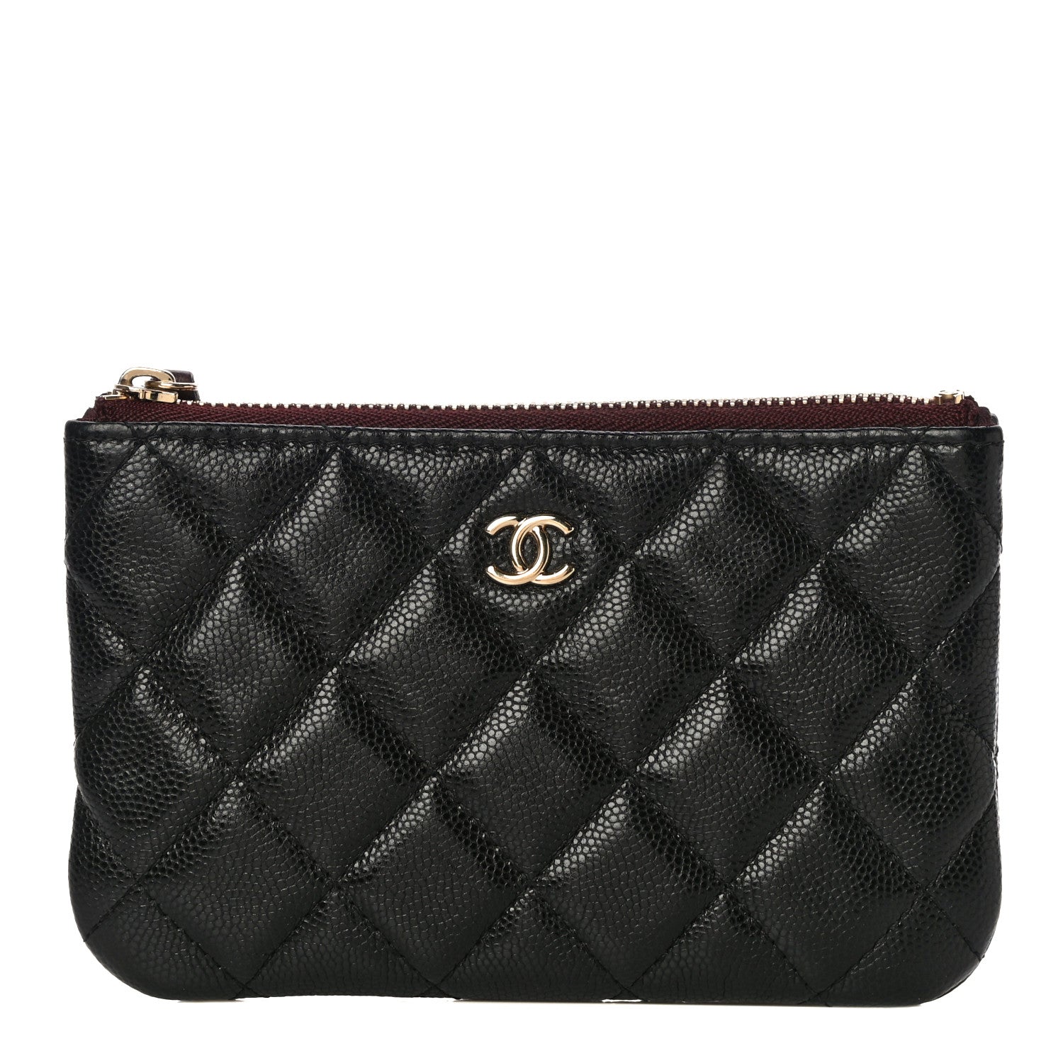 Chanel Caviar Quilted Small Cosmetic Case Black 1 of 12