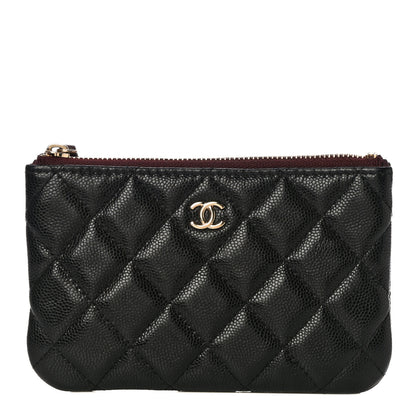 Chanel Caviar Quilted Small Cosmetic Case Black 1 of 12