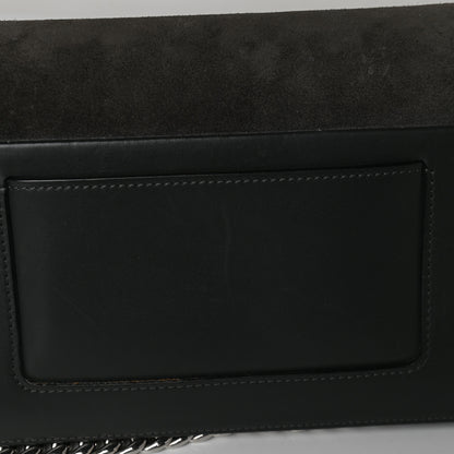 Celine Suede Small Case Chain Flap Grey 11 of 12