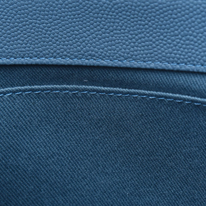 Chanel Caviar Quilted Medium Business Affinity Flap Blue 10 of 15