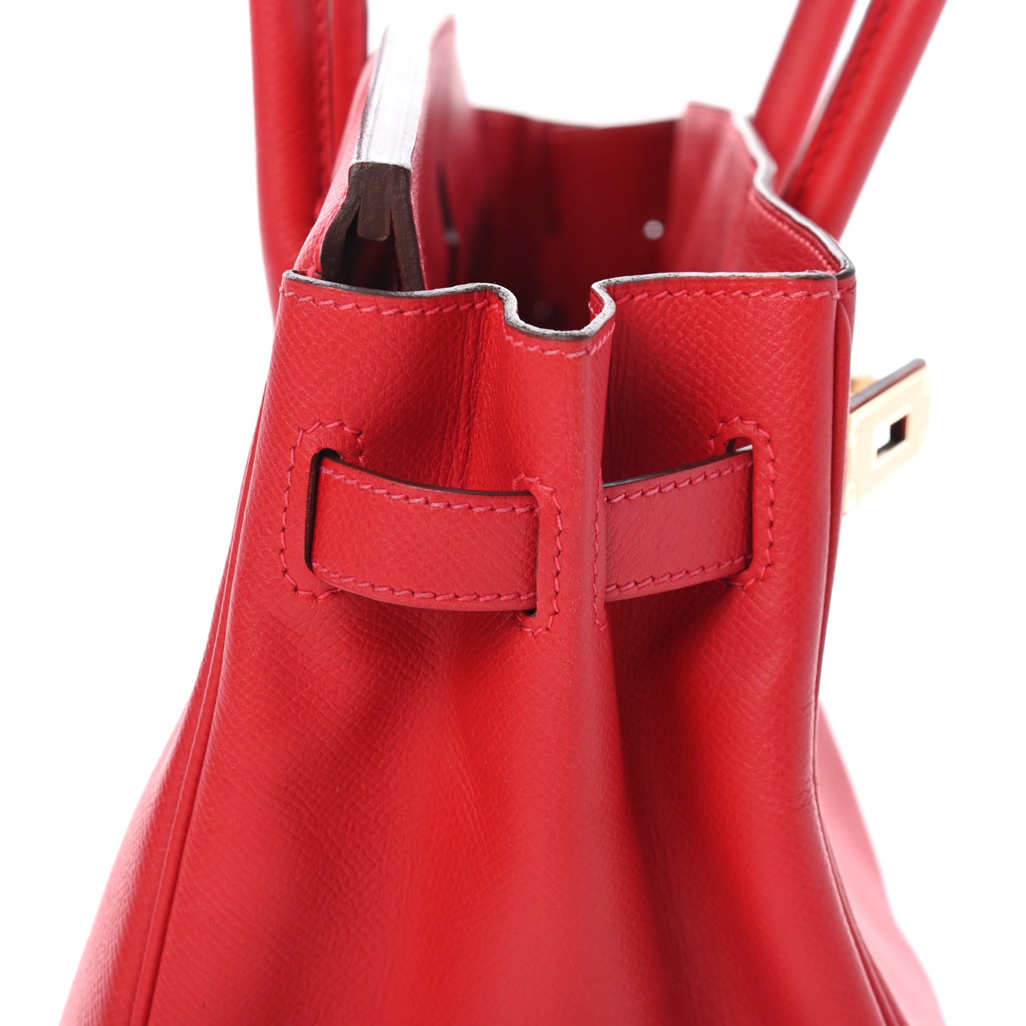 Epsom Birkin 30 Rouge Casaque