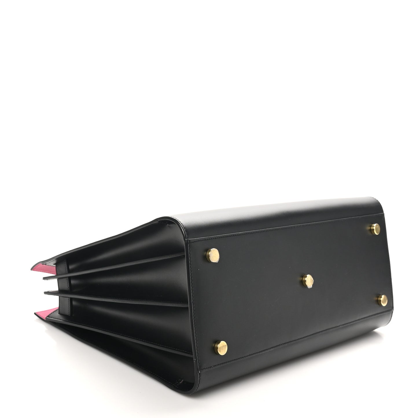 Calfskin Small Sac De Jour Black Fuchsia