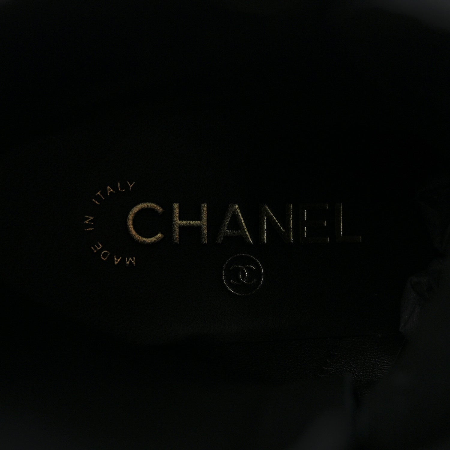 Chanel Lambskin Patent Calfskin Quilted Logo Lace Up Combat Boots 40.5 Black 8 of 10