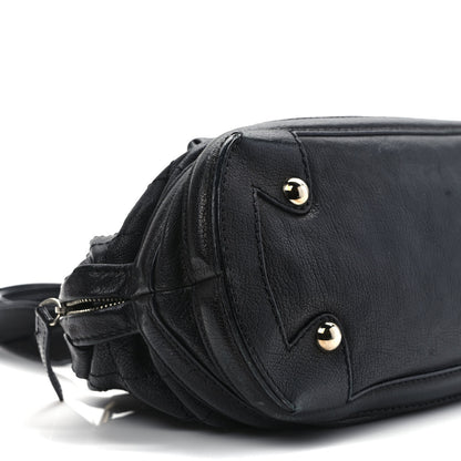 Chanel Goatskin Square Stitch Essential Bowler Black 7 of 10