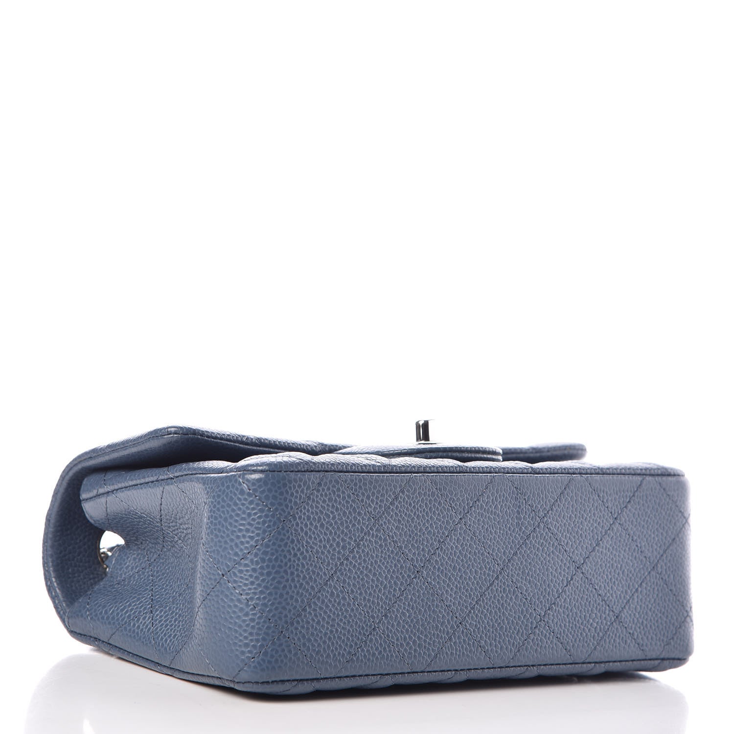 Chanel Caviar Quilted Mini Rectangular Flap Blue 4 of 10