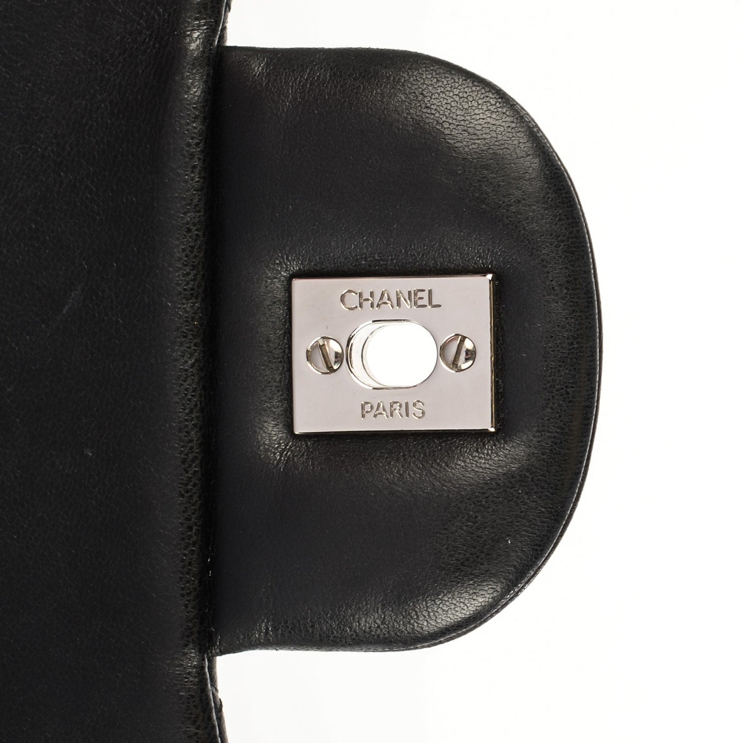 Lambskin Quilted Jumbo Single Flap Black