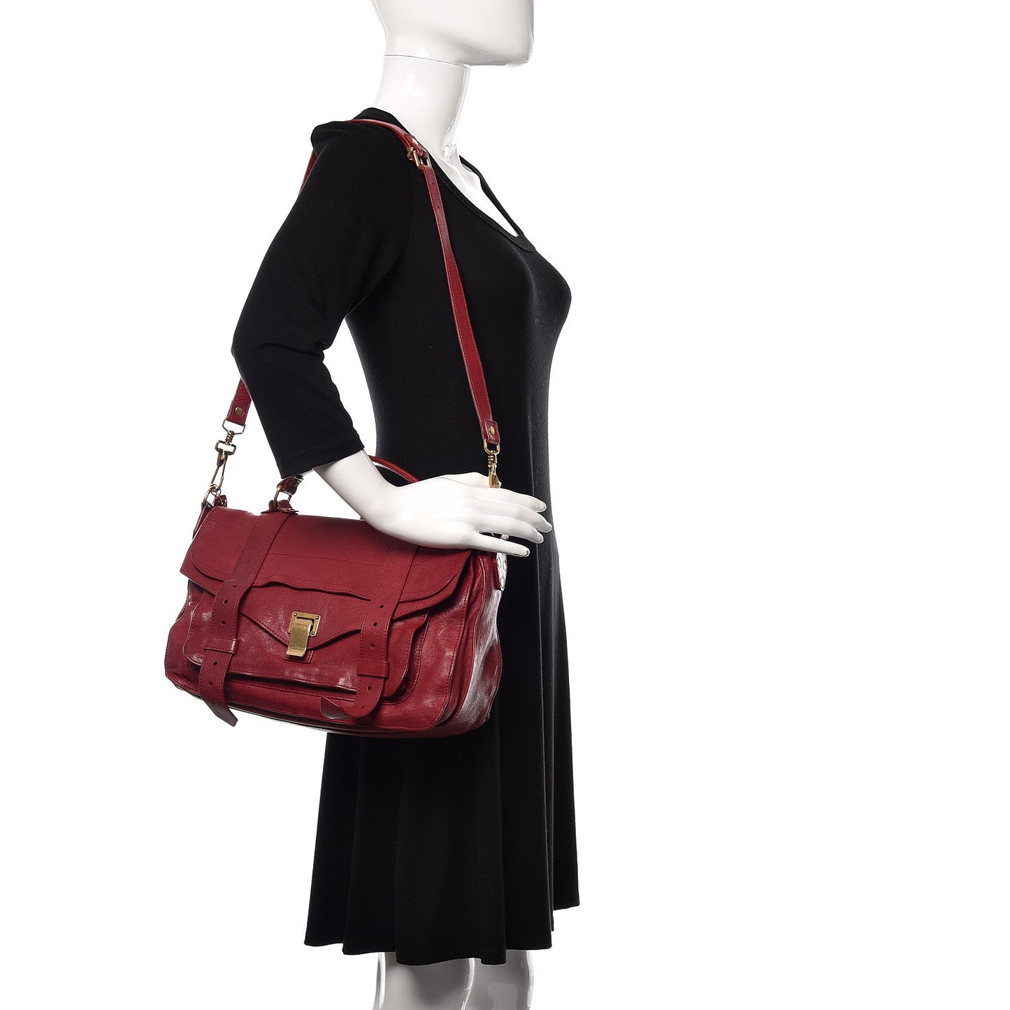 Lambskin Medium PS1 Satchel Chianti