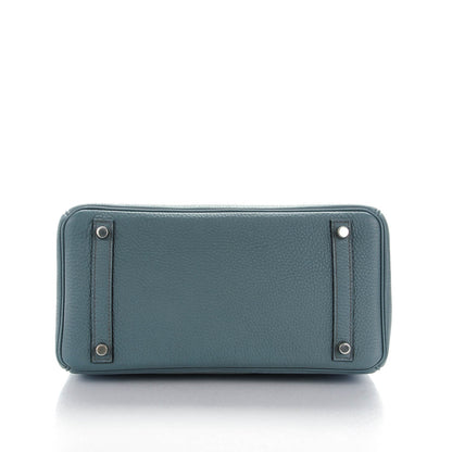 Hermes Taurillon Clemence Birkin 30 Bleu Orage 6 of 26
