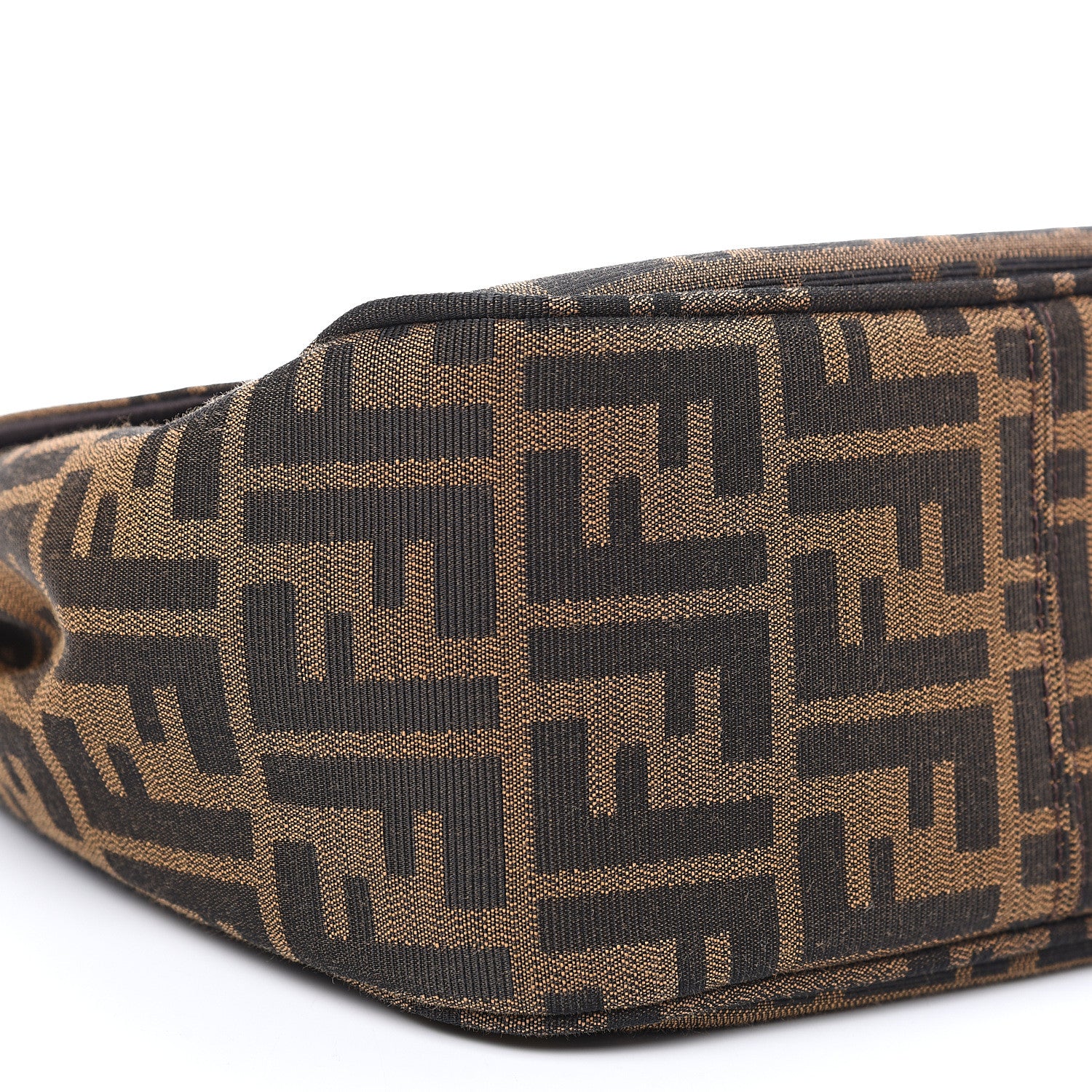 Fendi Zucca Vitello Artic Small Messenger Bag Tobacco Castagna 7 of 8