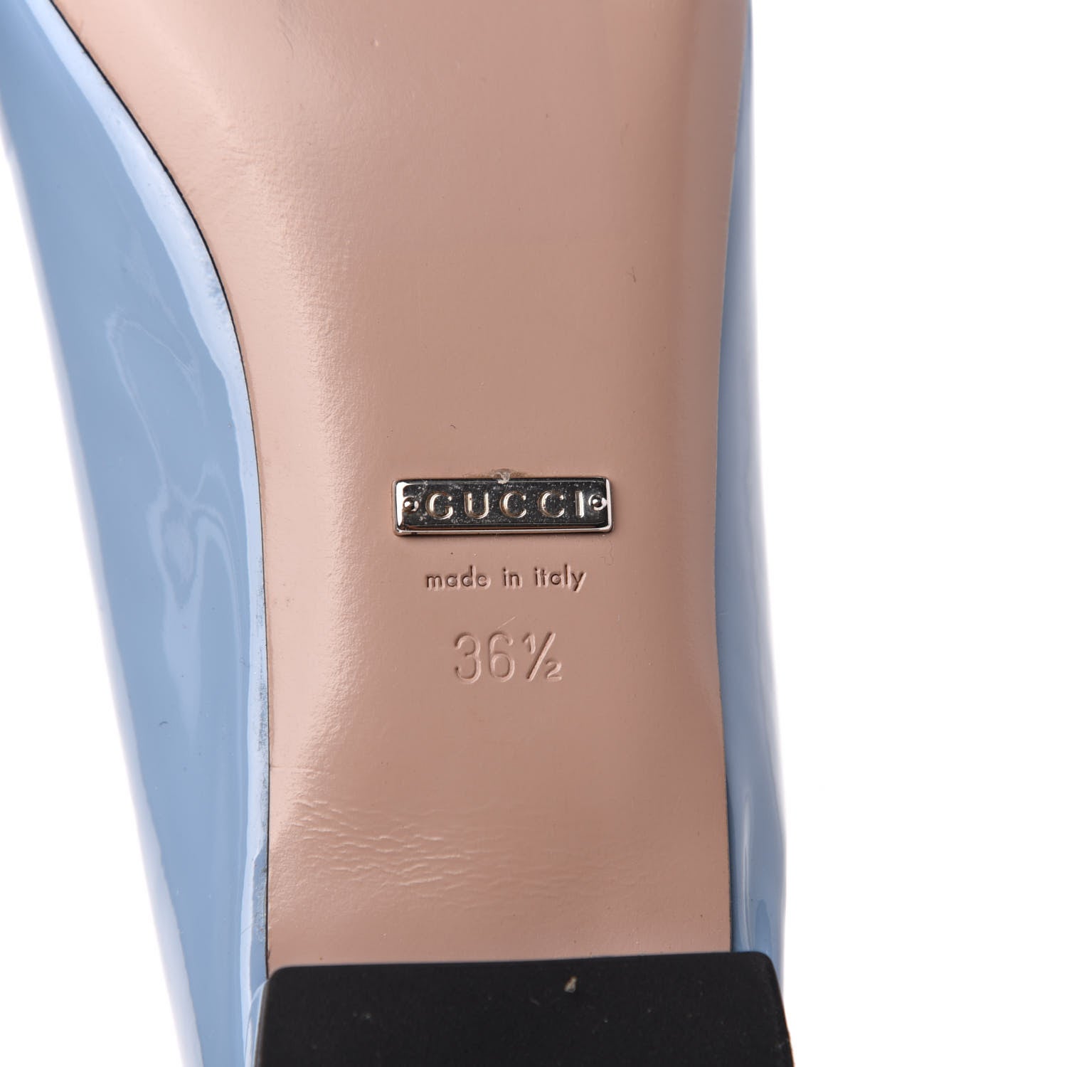 Gucci Patent Horsebit Jolene Ballerina Flats 36.5 Blue 7 of 10
