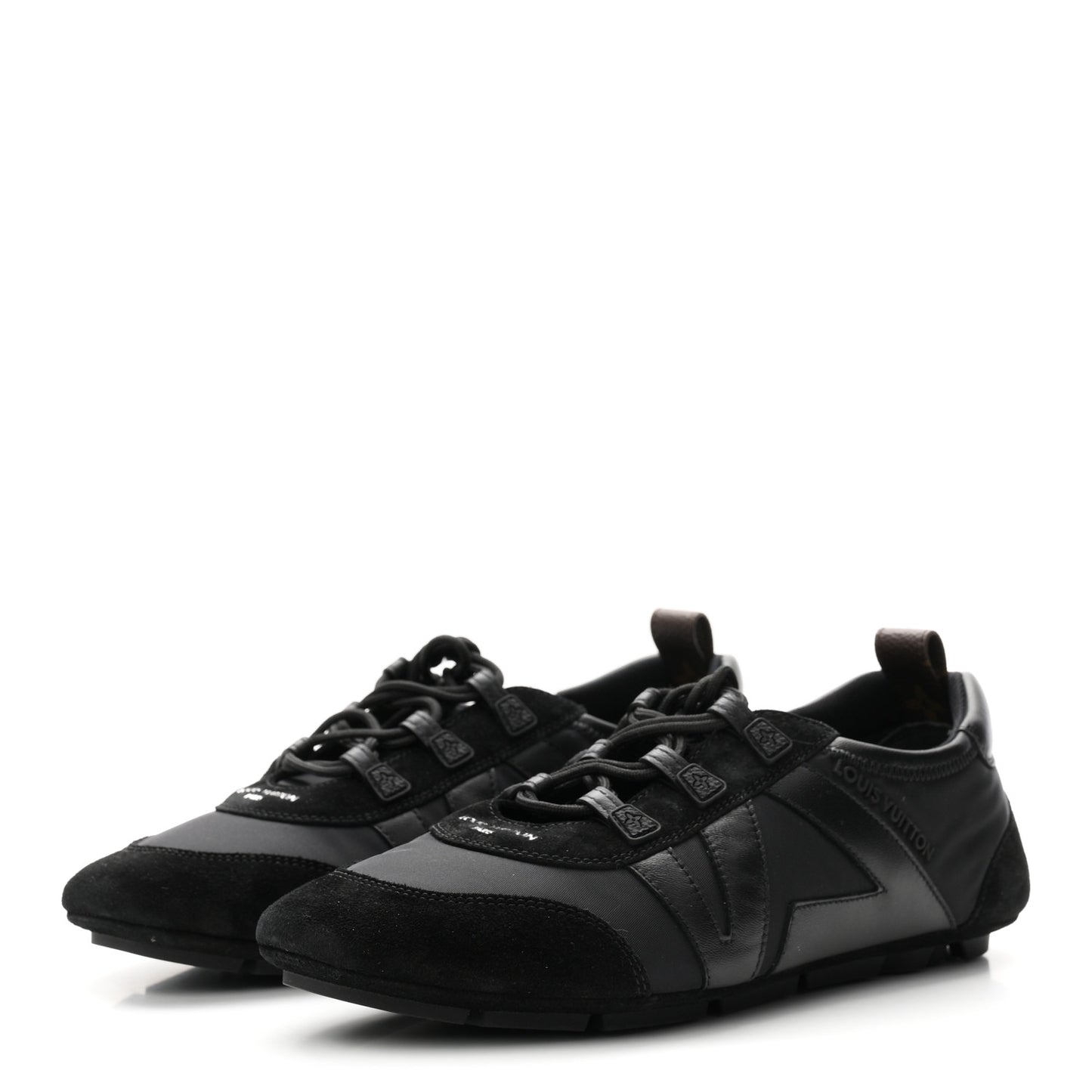 Suede Calfskin LV Sneakerina 39.5 Black
