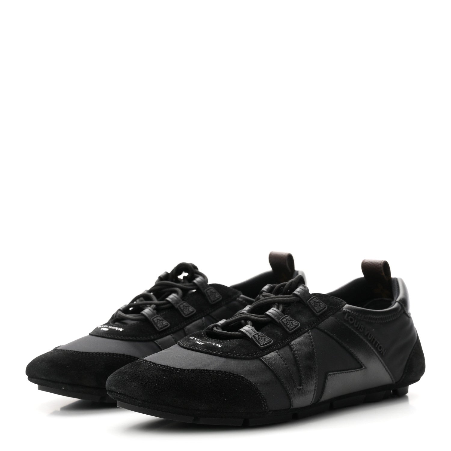 Louis Vuitton Suede Calfskin LV Sneakerina 39.5 Black 4 of 10