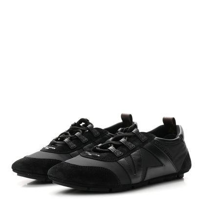 Louis Vuitton Suede Calfskin LV Sneakerina 39.5 Black 4 of 10