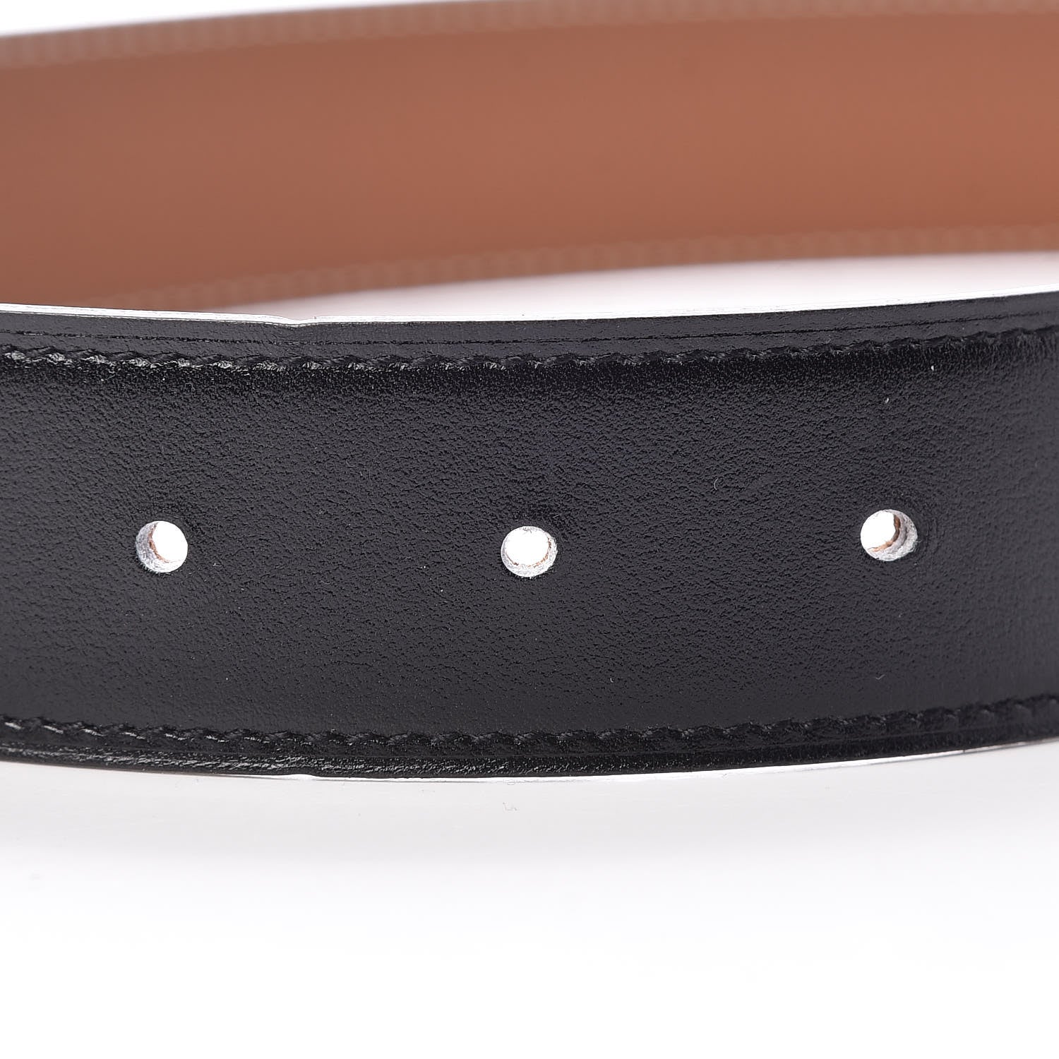 Hermes Box Togo 32mm H Belt 85 Black Gold 8 of 10