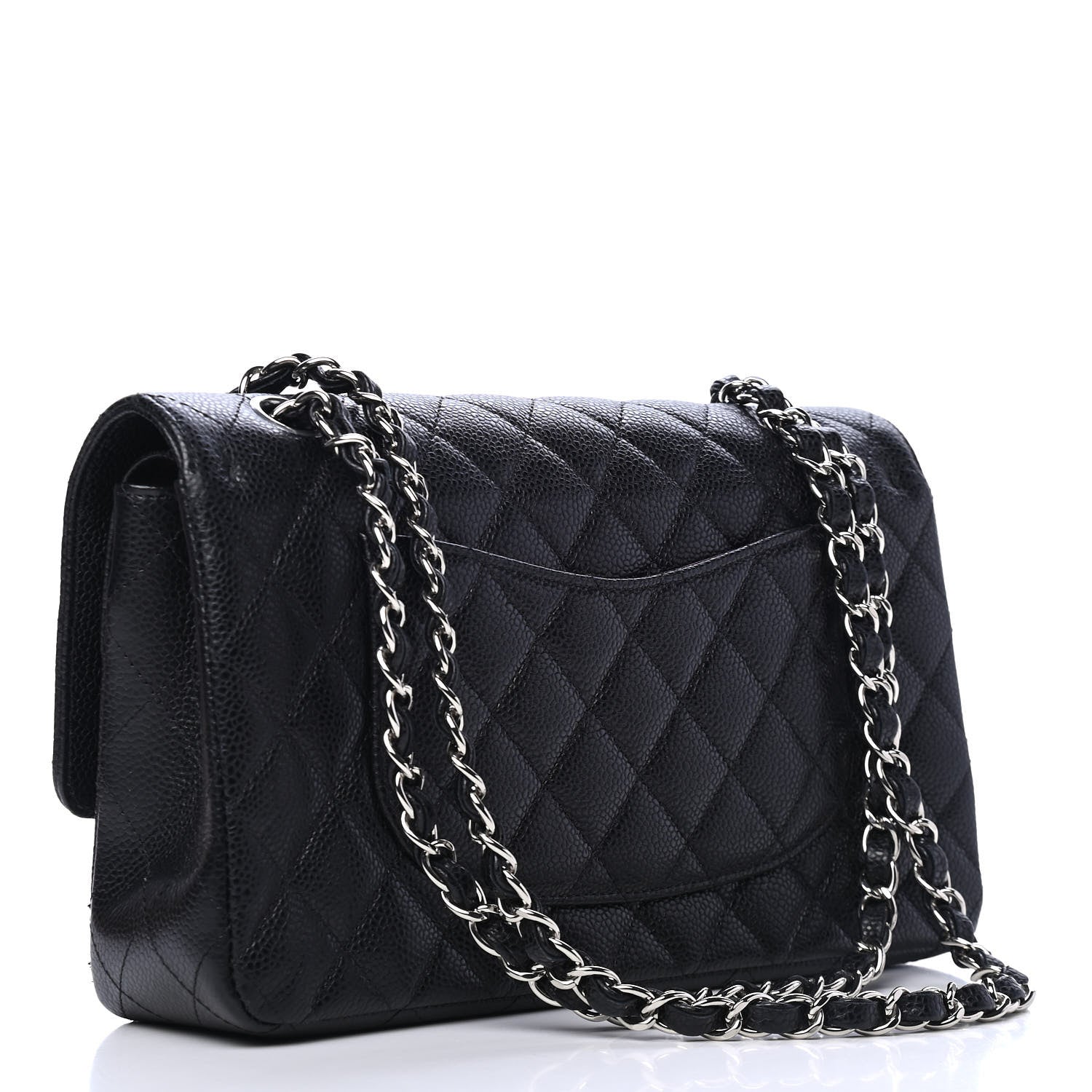 Chanel Caviar Quilted Medium Double Flap Black 2 of 4