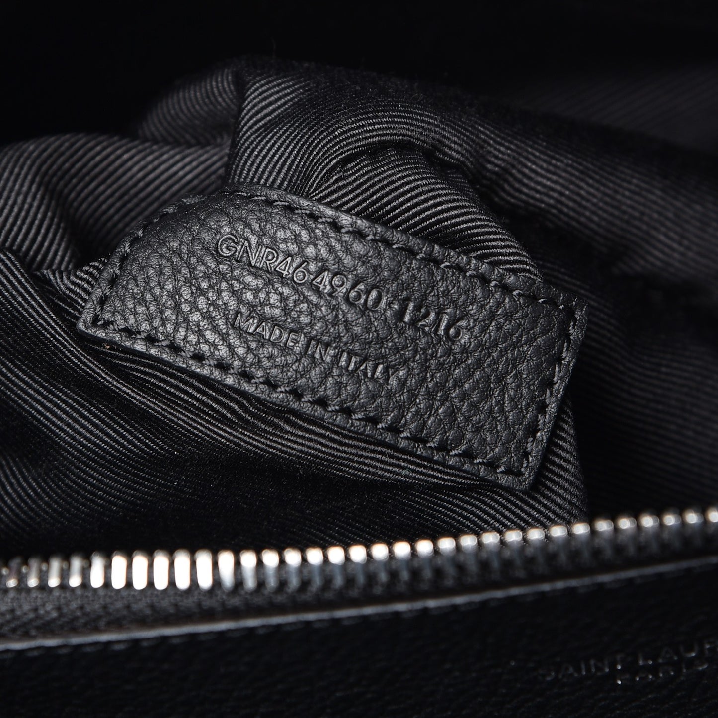 Grained Calfskin Small Supple Sac De Jour Black
