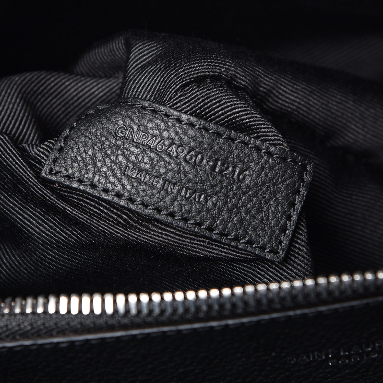 Saint Laurent Grained Calfskin Small Supple Sac De Jour Black 8 of 11