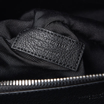 Saint Laurent Grained Calfskin Small Supple Sac De Jour Black 8 of 11