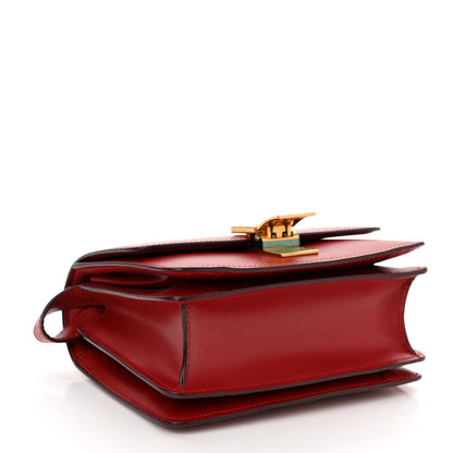 Celine Smooth Calfskin Small Classic Box Flap Bag Red 4 of 11