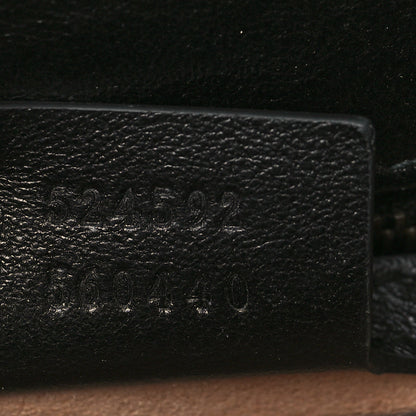 Gucci Azalea Calfskin Matelasse Heart Medium GG Marmont Slim Shoulder Bag Black 7 of 9