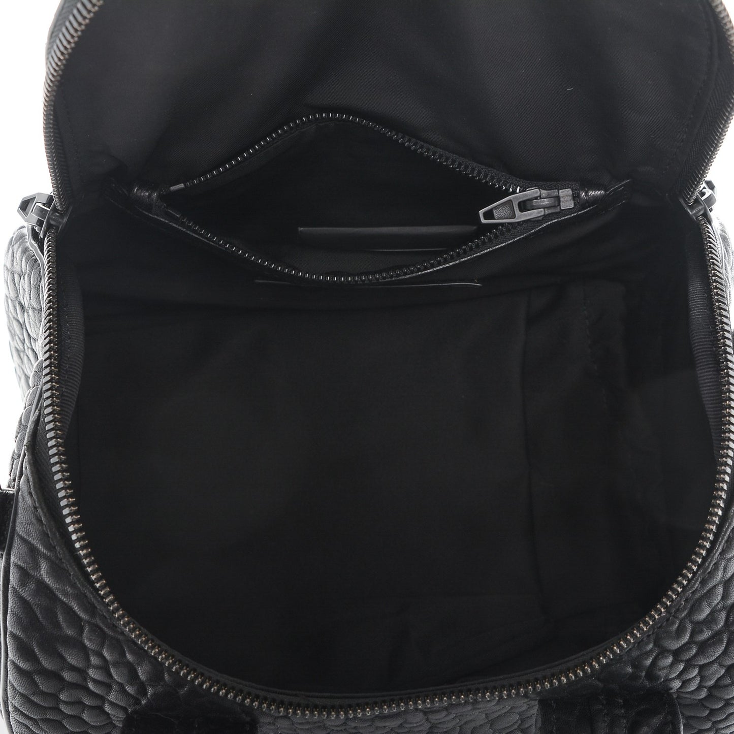 Pebbled Lambskin Rockie Black Matte Black Hardware
