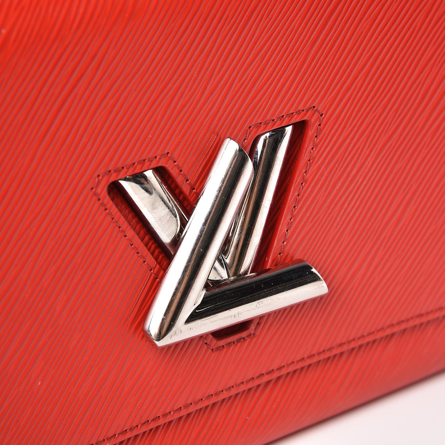 Epi Twist Shoulder Bag MM Coquelicot
