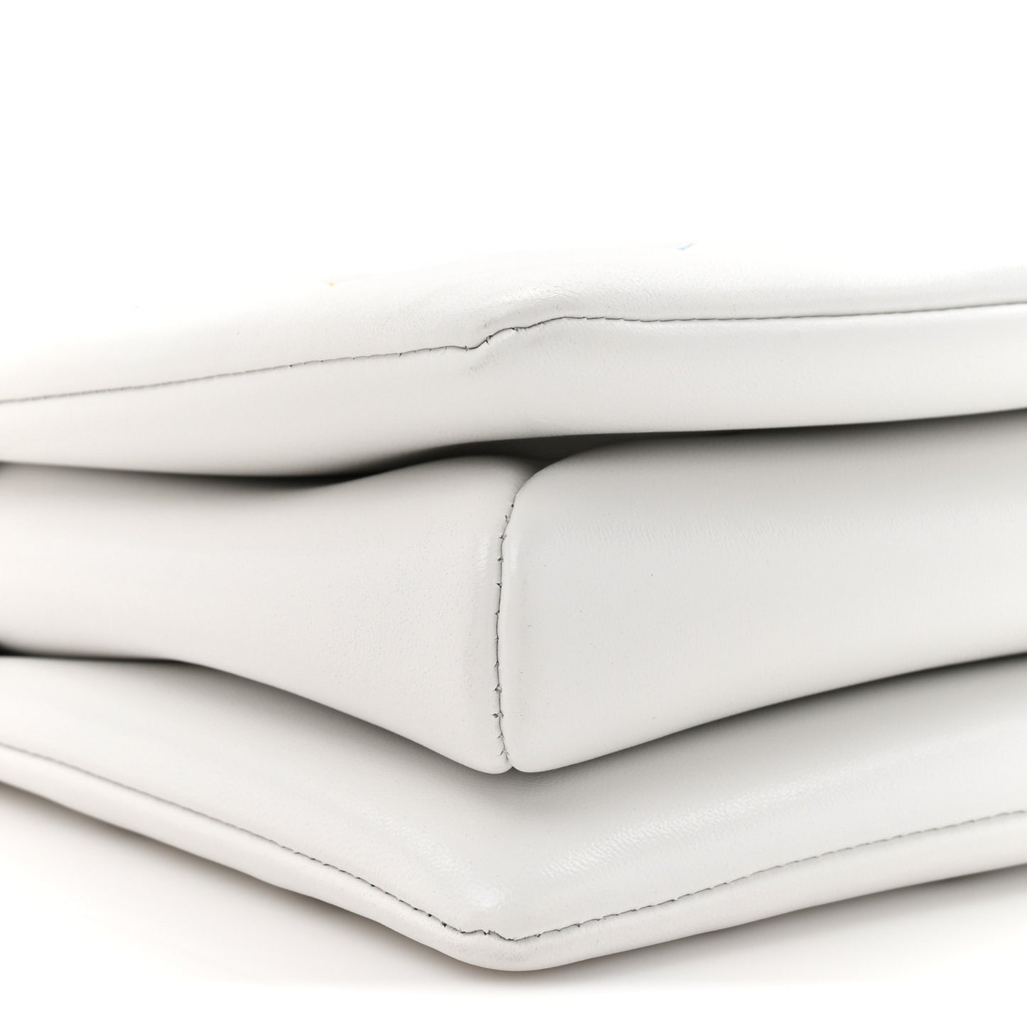 LV x TM Lambskin Embossed Monogram Coussin PM White Multicolor
