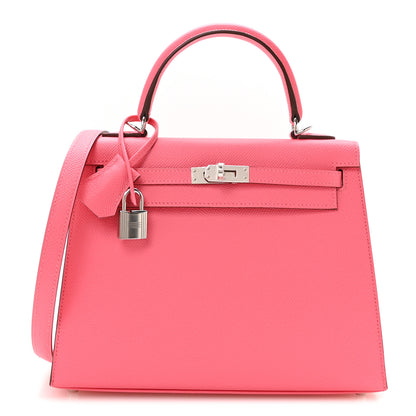 Hermes Epsom Kelly Sellier 25 Rose Azalee 1 of 10